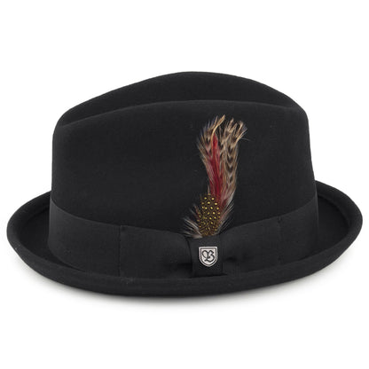 Chapeau Trilby Gain noir BRIXTON