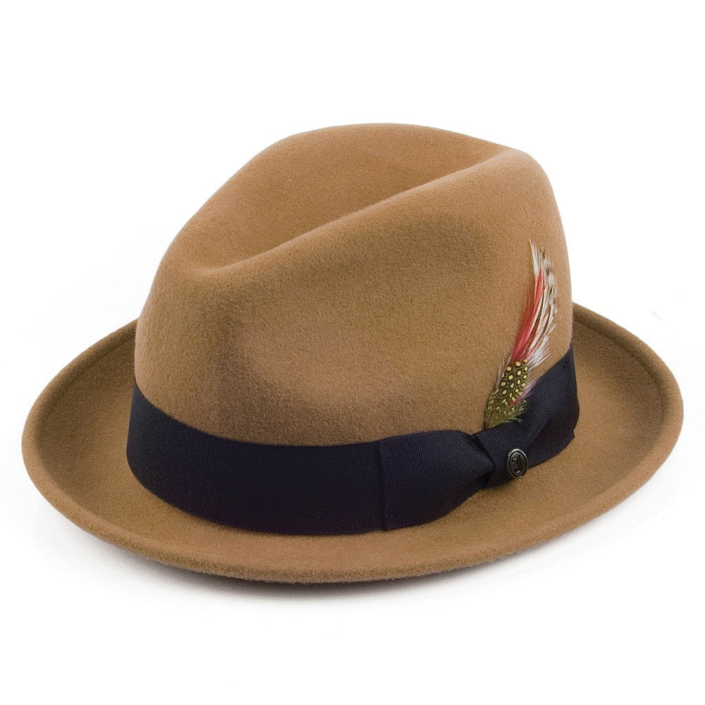 Chapeau Trilby Déformable Blues noix de pécan JAXON & JAMES