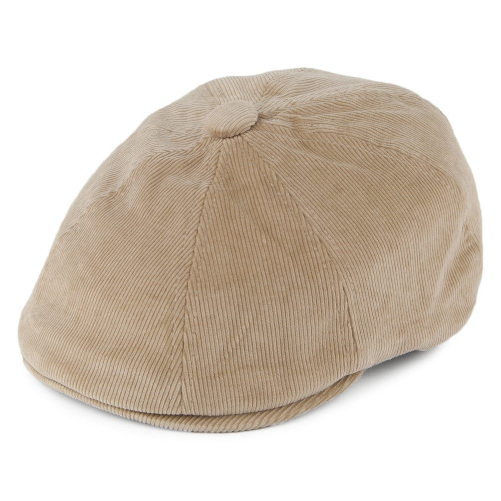 Casquette Gavroche en Velours Côtelé Hawker beige KANGOL