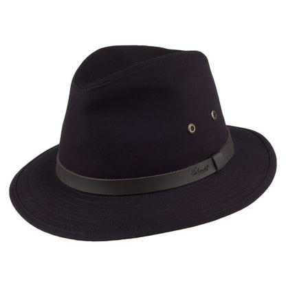 Chapeau Fedora Safari Ambassador bleu marine FAILSWORTH