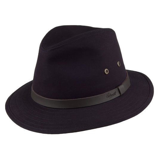 Chapeau Fedora Safari Ambassador bleu marine FAILSWORTH