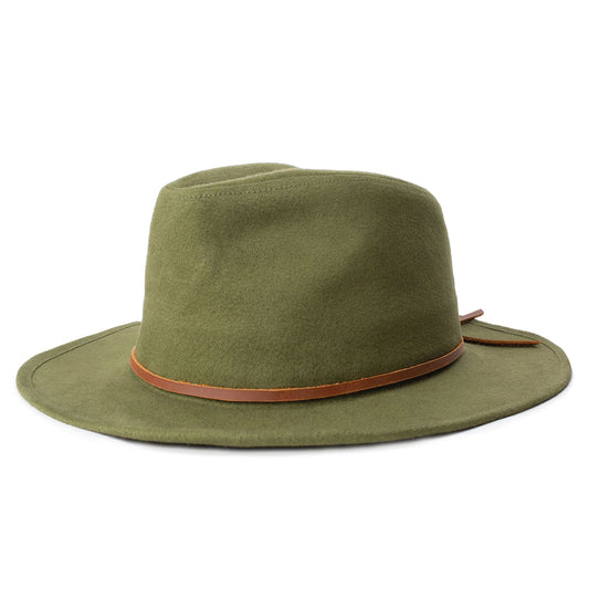Chapeau Fedora en Coton Wesley olive BRIXTON