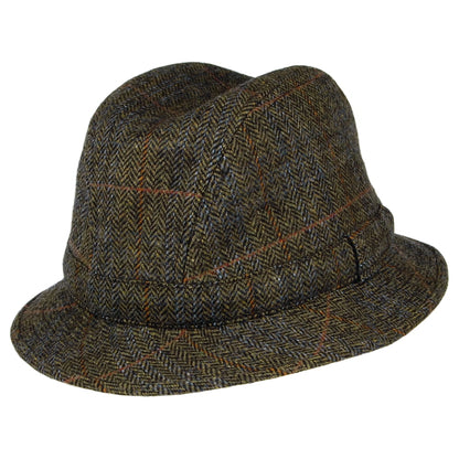 Chapeau Trilby à Chevrons Enroulable olive CITY SPORT
