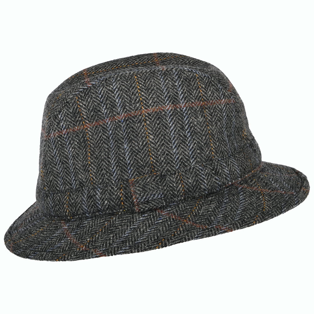 Chapeau Trilby Enroulable à Chevrons panaché de gris CITY SPORT