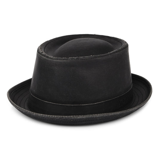Chapeau Pork Pie Hydrofuge Odenton noir STETSON