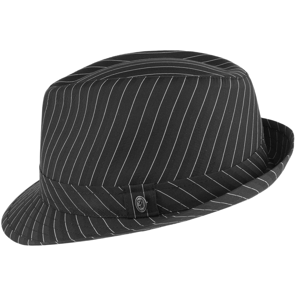 Chapeau Trilby à Fines Rayures noir JAXON & JAMES