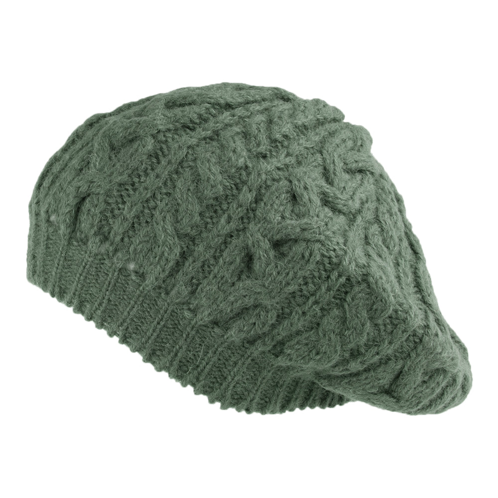 Béret en Alpaga olive HIGHLAND 2000