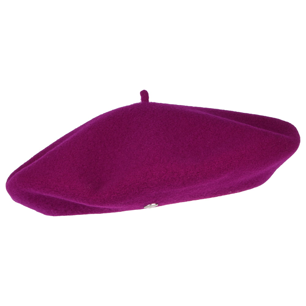 Béret Authentique en Laine Mérinos violette LAULHÈRE
