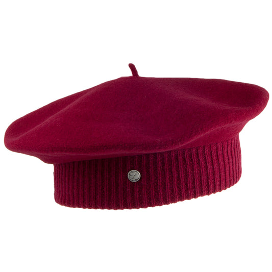 Béret en Laine Mérinos Parisienne bordeaux LAULHÈRE