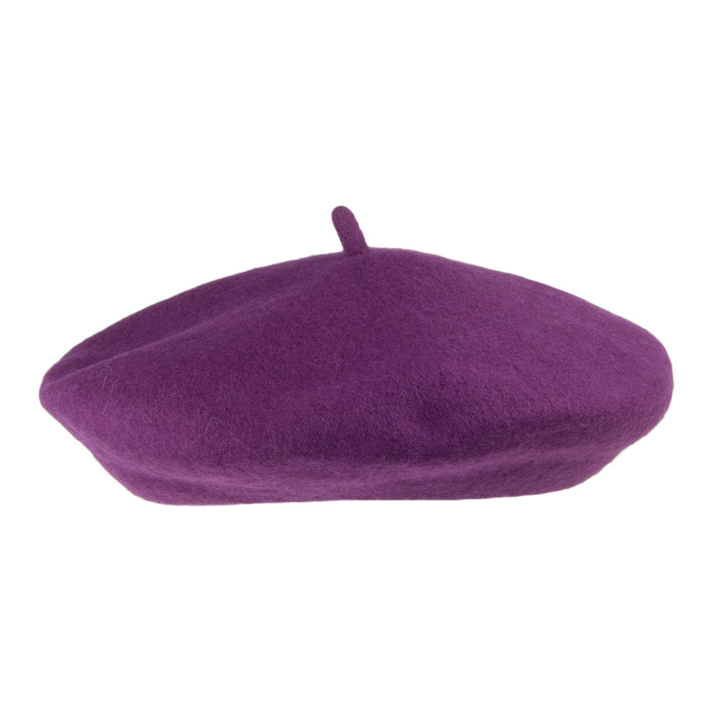 Béret Tendance en Laine violet