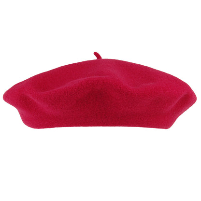 Béret Authentique en Laine Mérinos framboise LAULHÈRE