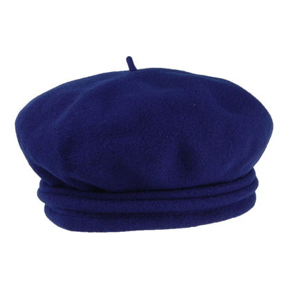 Béret en Laine Mérinos Chopin bleu roi HÉRITAGE PAR LAULHÈRE