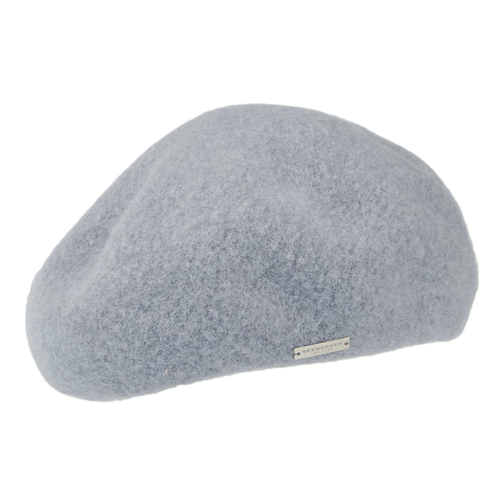 Béret Hiver Structuré en Laine gris fumée SEEBERGER