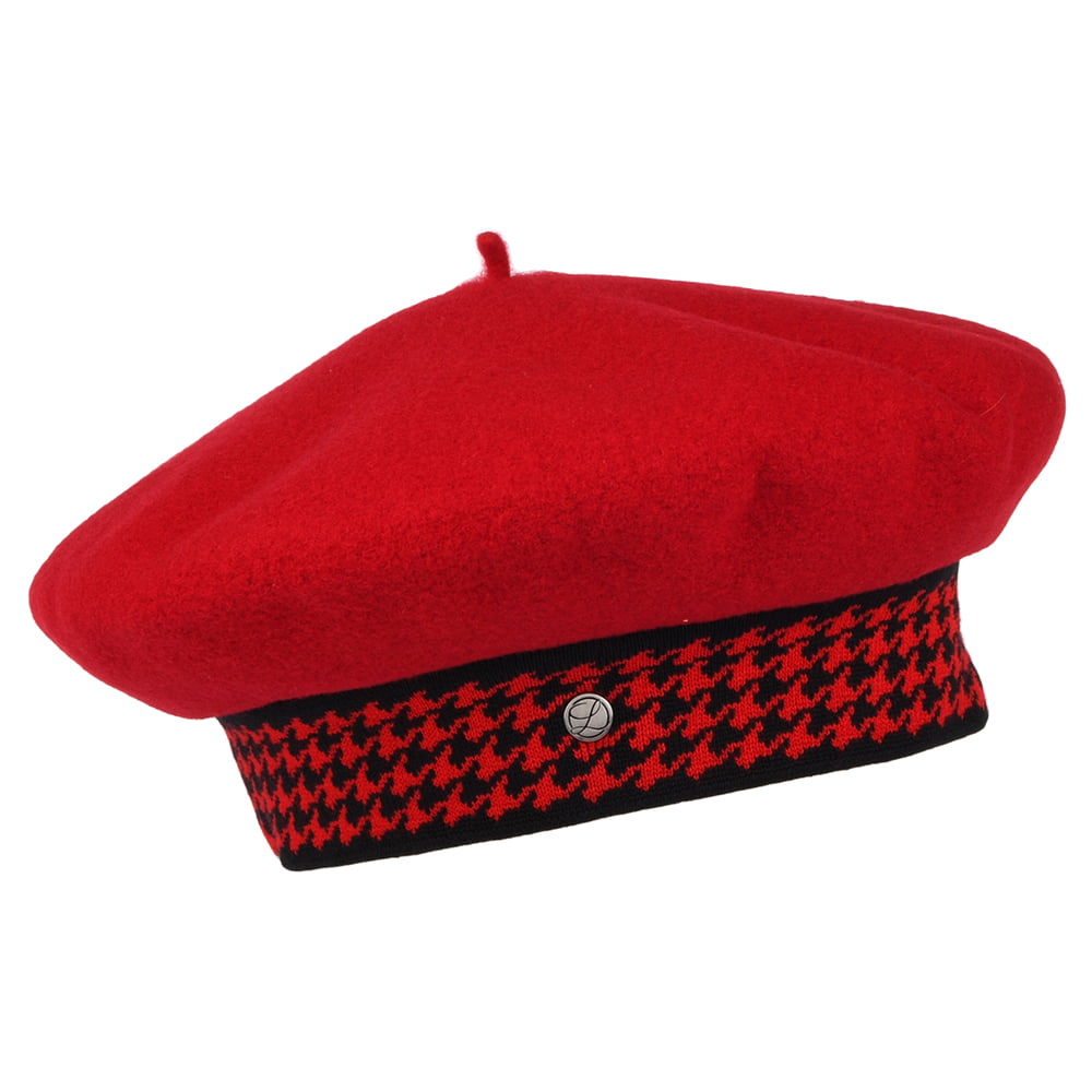 Béret en Laine Mérinos Gabrielle rouge HÉRITAGE PAR LAULHÈRE