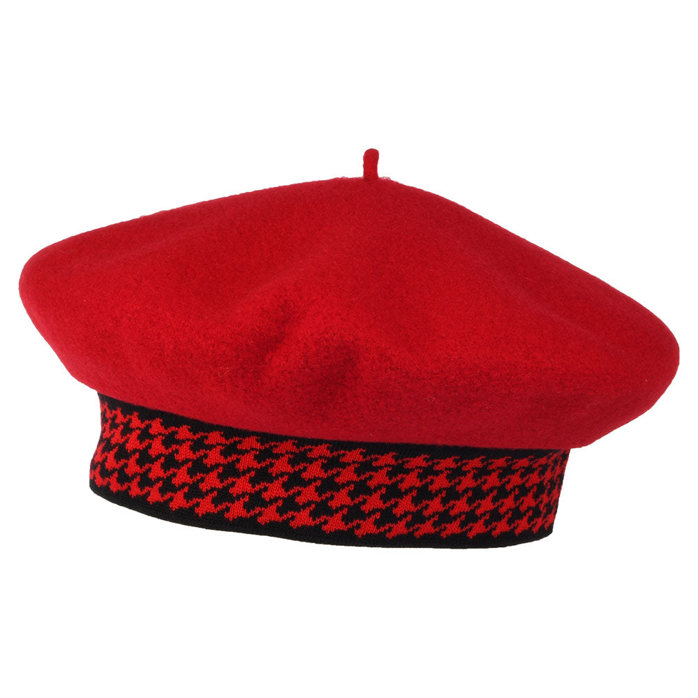 Béret en Laine Mérinos Gabrielle rouge HÉRITAGE PAR LAULHÈRE
