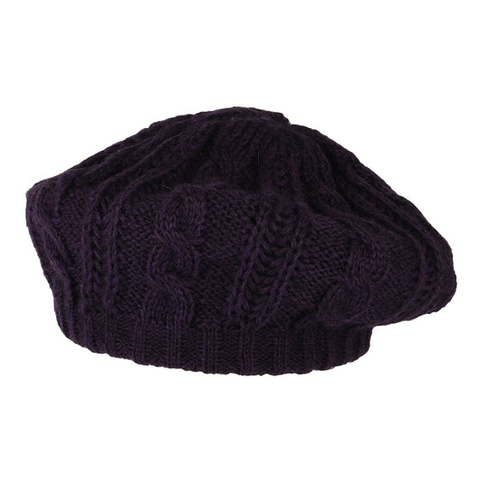 Béret à Torsades violet WHITELEY