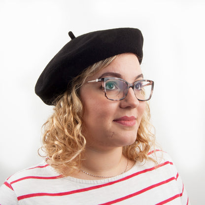 Béret Tendance en Laine noir