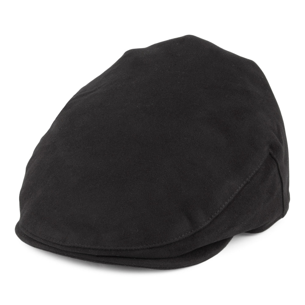 Casquette Plate en Moleskine noir CHRISTYS