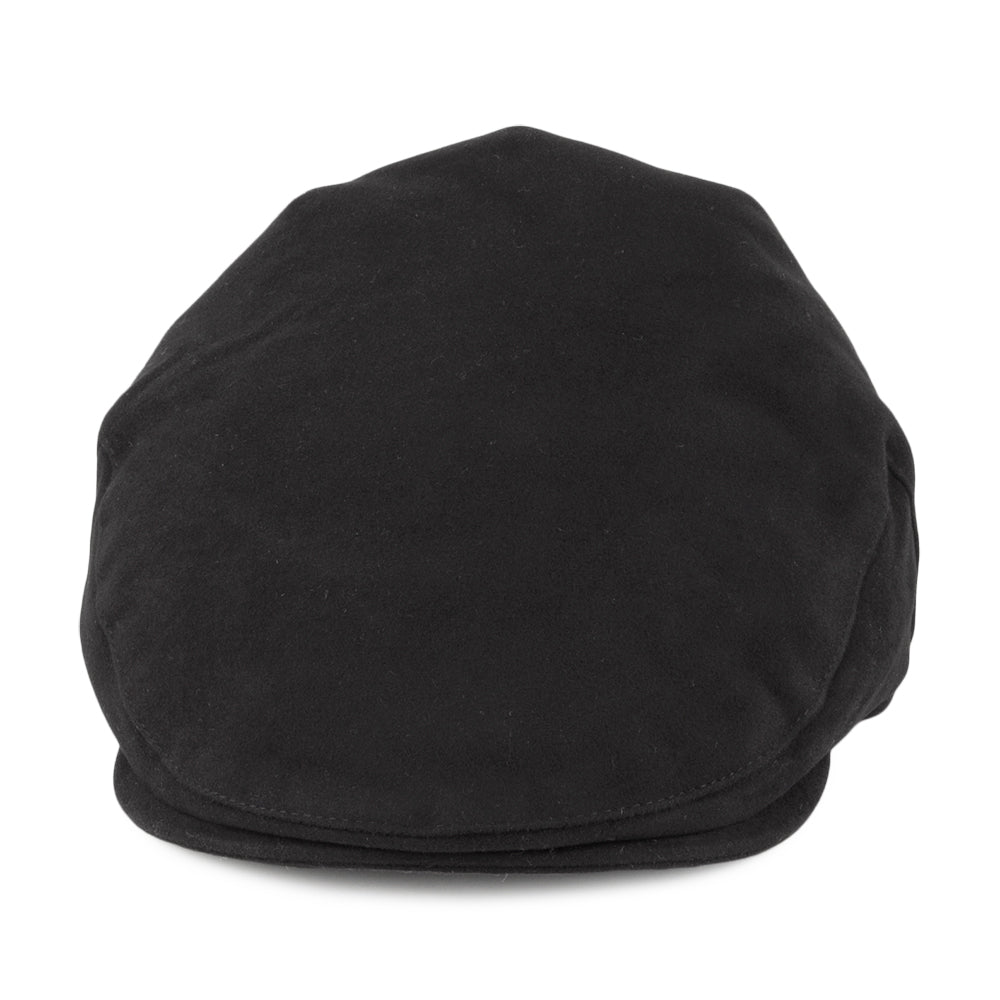 Casquette Plate en Moleskine noir CHRISTYS