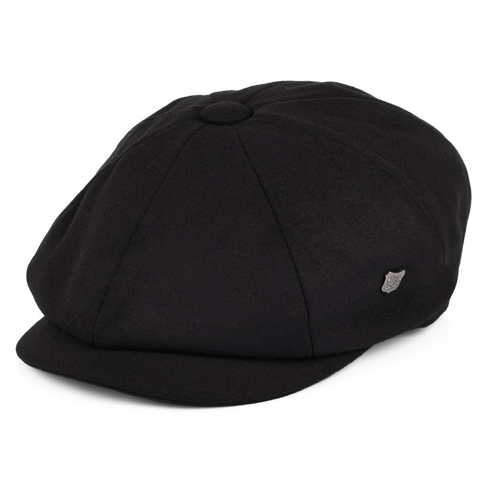 Casquette Gavroche en Melton Alfie noir FAILSWORTH