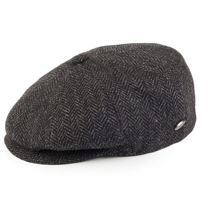 Casquette Gavroche en Laine à Chevrons Galvin noir BAILEY