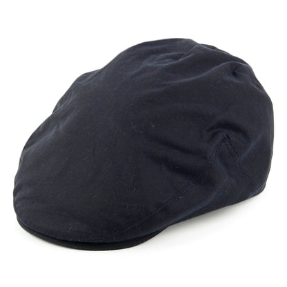 Casquette Plate en Coton Ciré Britannique bleu marine FAILSWORTH