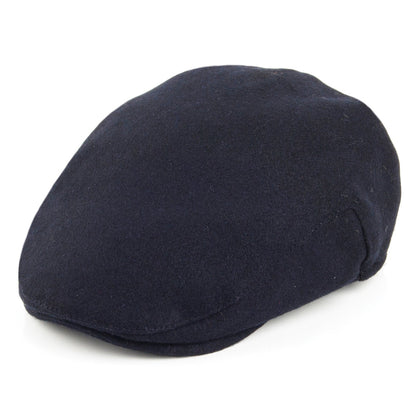 Casquette Plate en Melton bleu marine FAILSWORTH