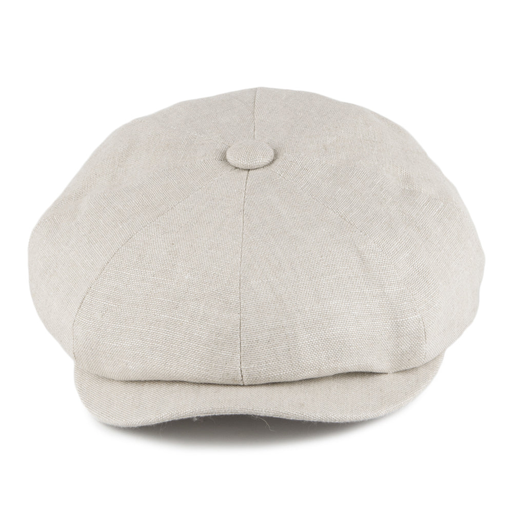 Casquette Gavroche en Lin Alfie naturel FAILSWORTH