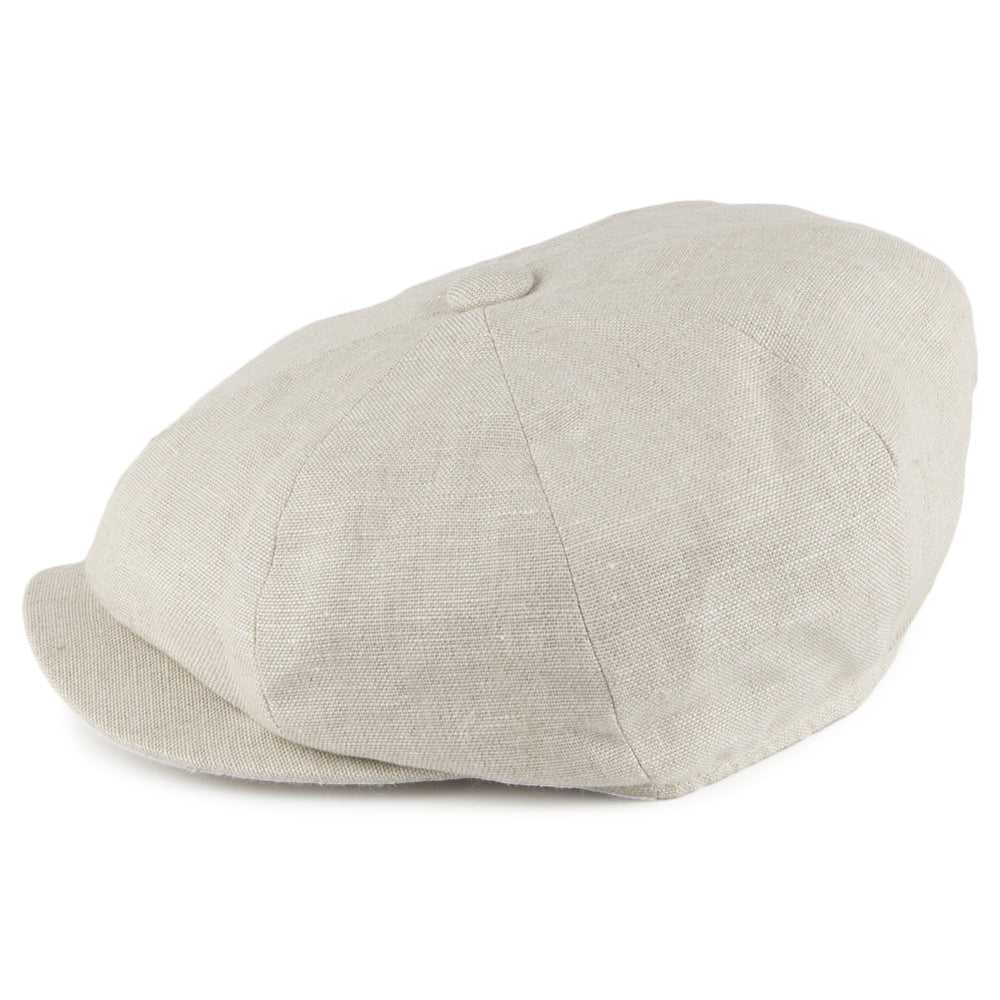 Casquette Gavroche en Lin Alfie naturel FAILSWORTH