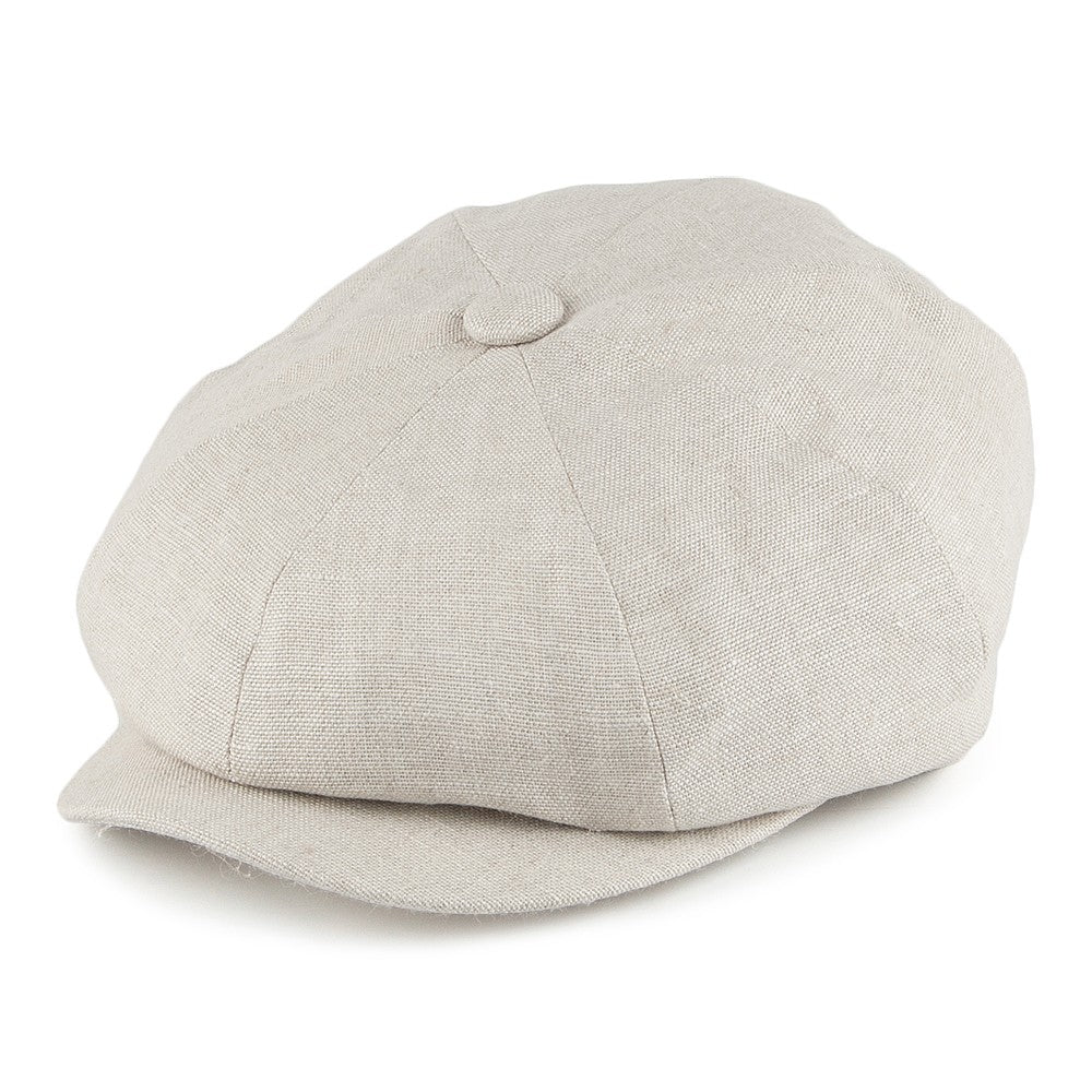 Casquette Gavroche en Lin Alfie naturel FAILSWORTH