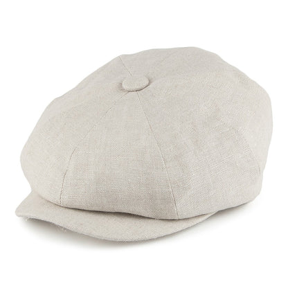 Casquette Gavroche en Lin Alfie naturel FAILSWORTH