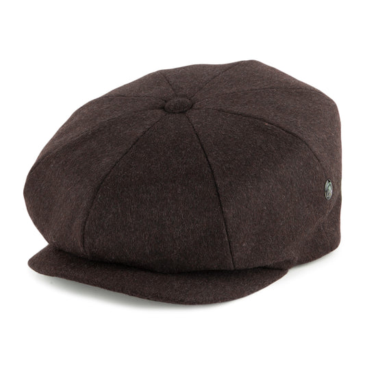 Casquette Gavroche En Laine Loden marron CITY SPORT