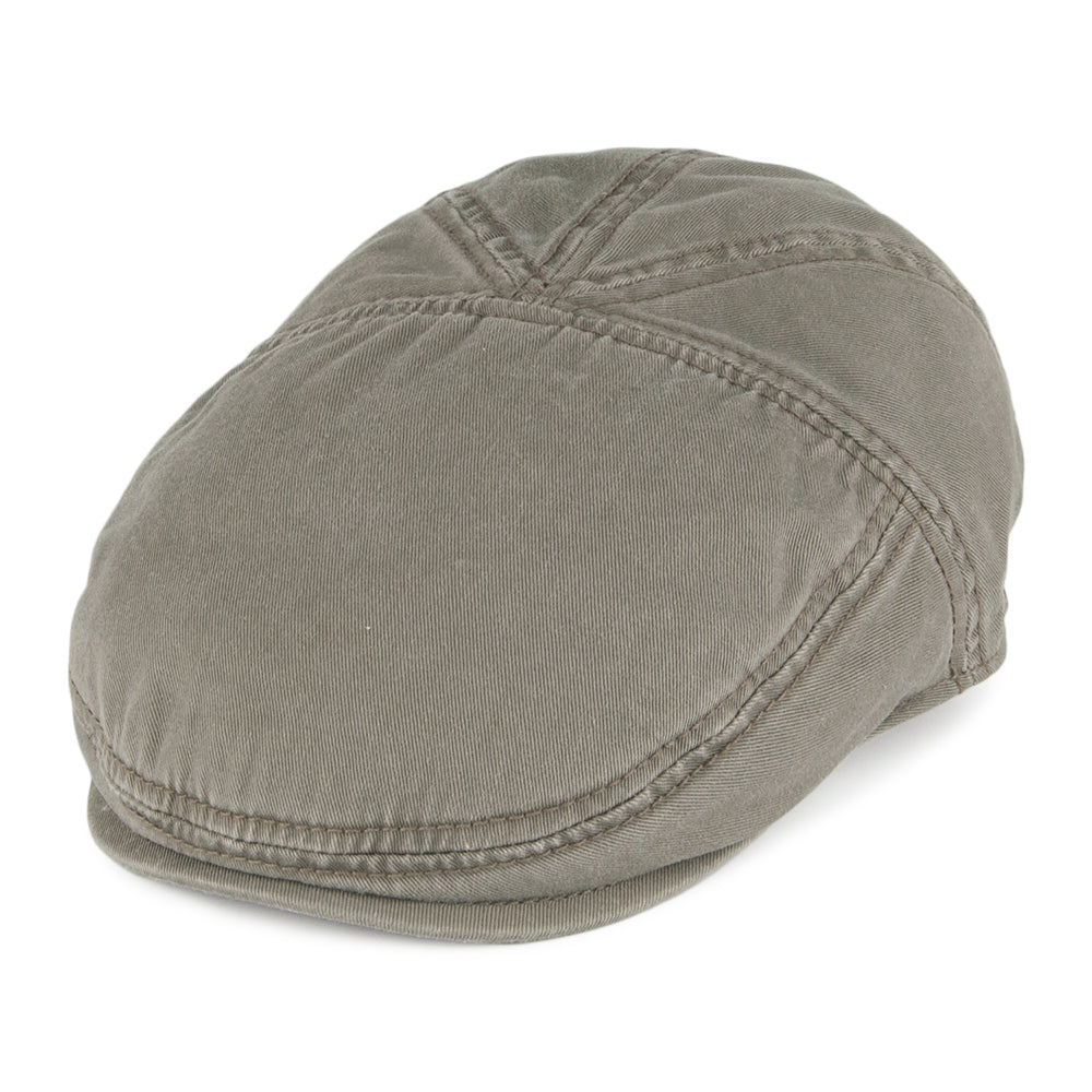 Casquette Plate en Coton Paradise olive STETSON
