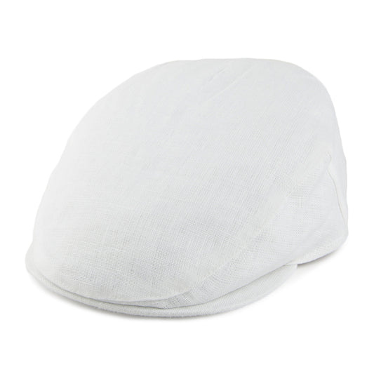 Casquette Plate en Lin Irlandais blanc FAILSWORTH