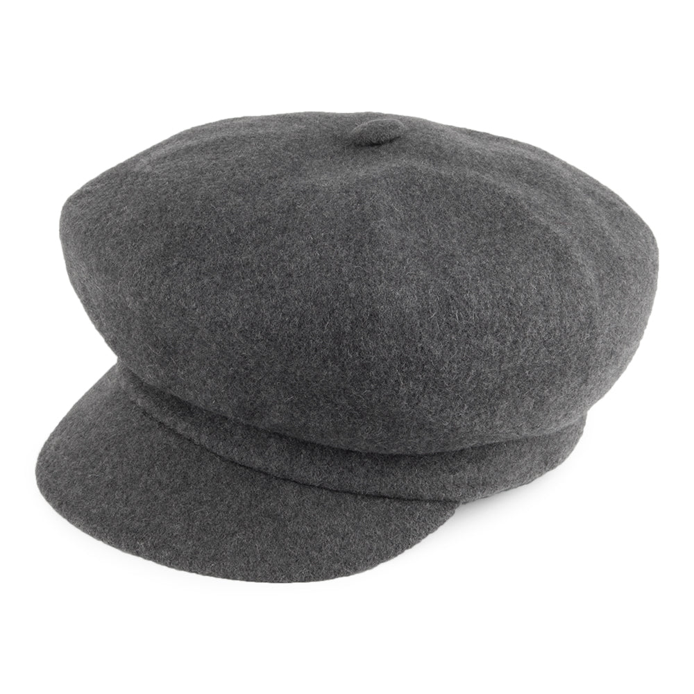 Casquette Gavroche en Laine Spitfire flanelle foncée KANGOL