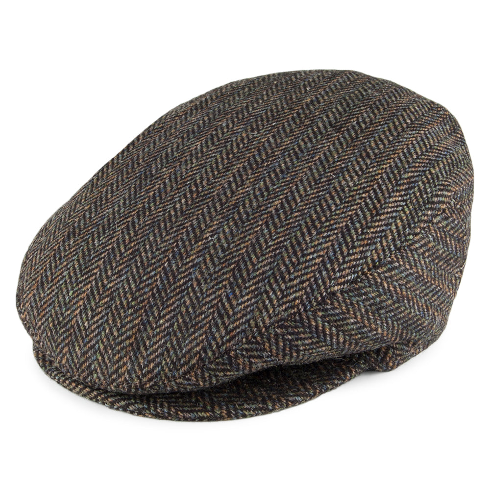 Casquette Plate à Chevrons et Rayures Lord noir mélangé BAILEY