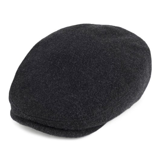 Casquette Plate en Laine et Cachemire Protège-Oreilles Kent anthracite STETSON