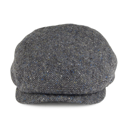 Casquette Plate en Tweed du Donegal Windsor bleu-gris FAILSWORTH