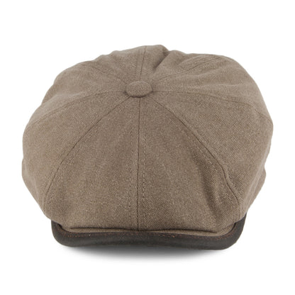 Casquette Gavroche Hiver en Toile de Coton Seward olive STETSON
