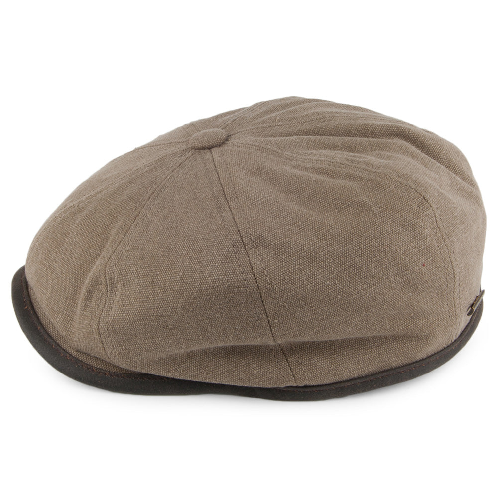 Casquette Gavroche Hiver en Toile de Coton Seward olive STETSON