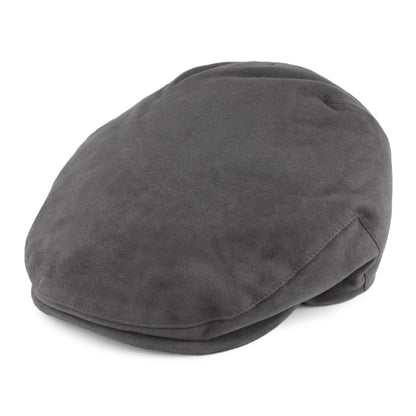 Casquette Plate en Moleskine gris CHRISTYS