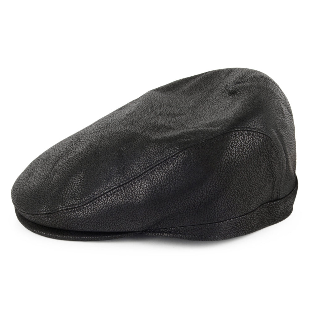 Casquette Plate en Cuir Deep Fit noir CITY SPORT