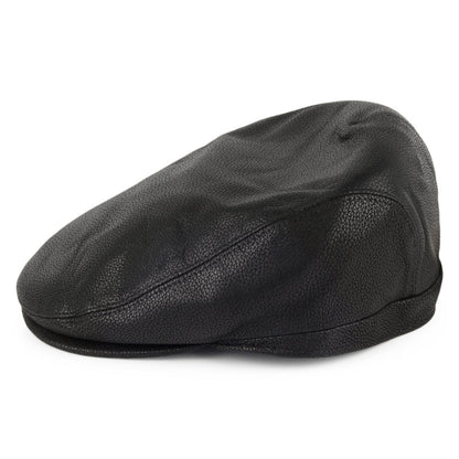 Casquette Plate en Cuir Deep Fit noir CITY SPORT
