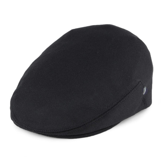 Casquette Plate en Pur Cachemire noir CITY SPORT
