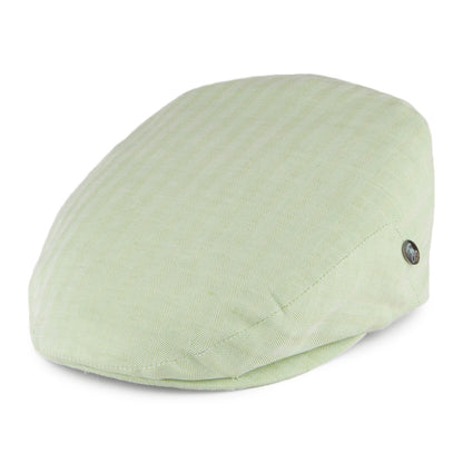 Casquette Plate en Lin et Coton à Chevrons menthe CITY SPORT