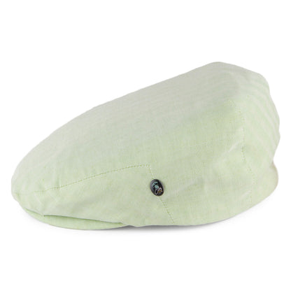 Casquette Plate en Lin et Coton à Chevrons menthe CITY SPORT