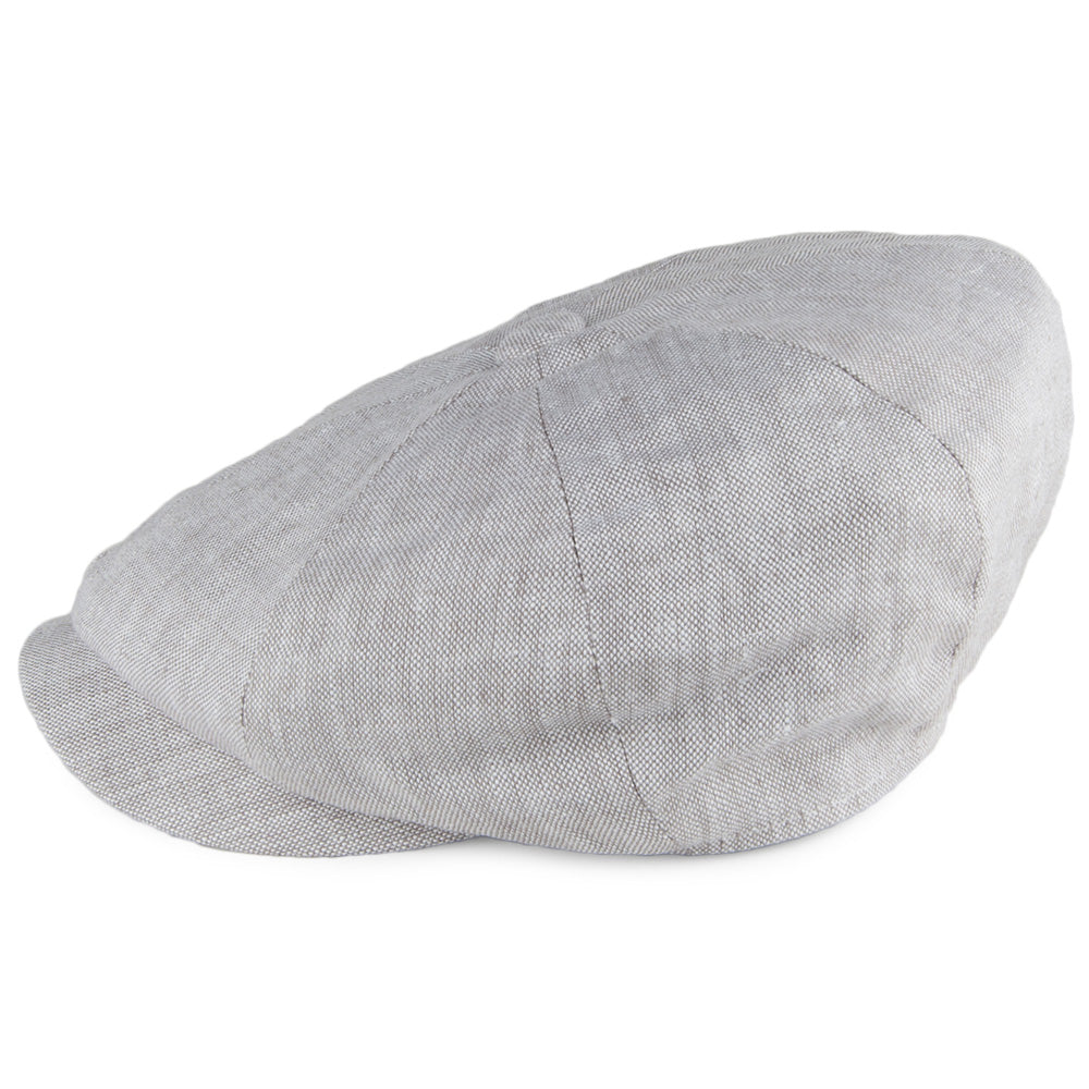 Casquette Gavroche en Lin Alfie gris clair FAILSWORTH