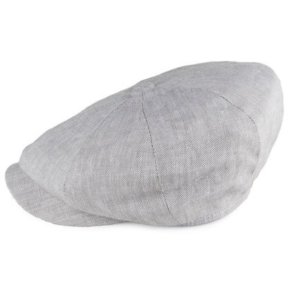 Casquette Gavroche en Lin Alfie gris clair FAILSWORTH
