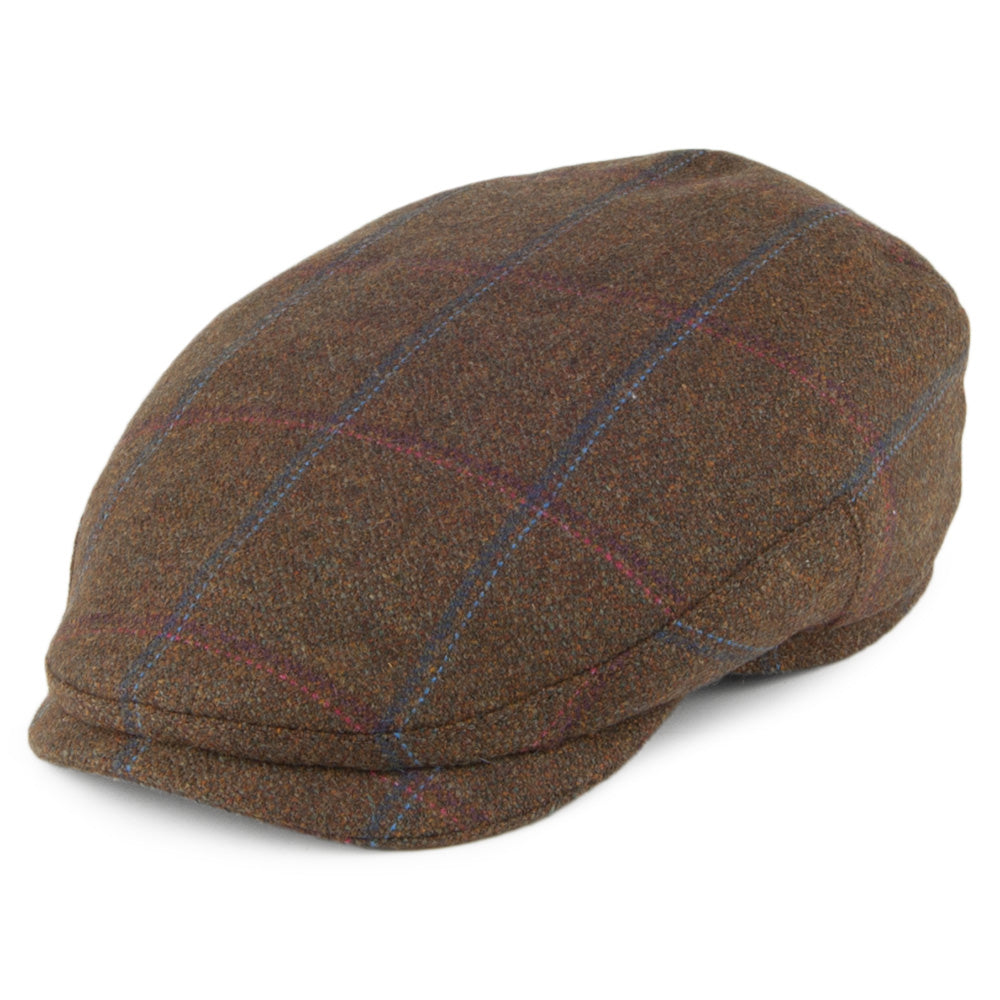 Casquette Plate à Carreaux Ludlow vert OLNEY