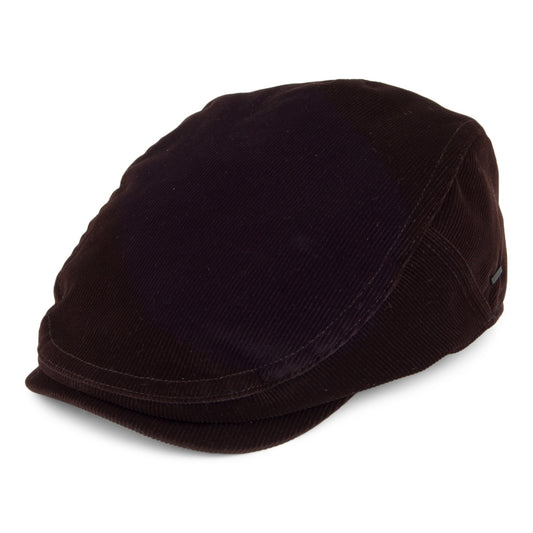 Casquette Plate en Velours Côtelé Anthem chocolat BAILEY